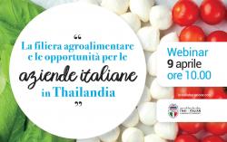 Webinar - La filiera agroalimentare e le opportunità per le aziende italiane in Thailandia