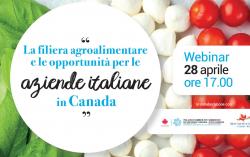 Webinar - La filiera agroalimentare e le opportunità per le aziende italiane in Canada