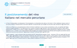 Il vino made in Italy in Perù