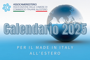 Il Calendario 2025 per il  Made in Italy all'estero