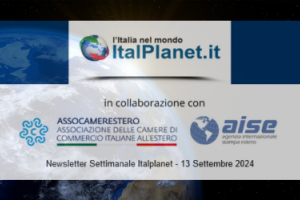 Newsletter ItalPlanet 13 settembre 2024
