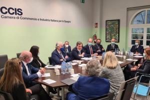 Il Sottosegretario alla Presidenza del Consiglio, Vincenzo Amendola, in visita alla CCIS